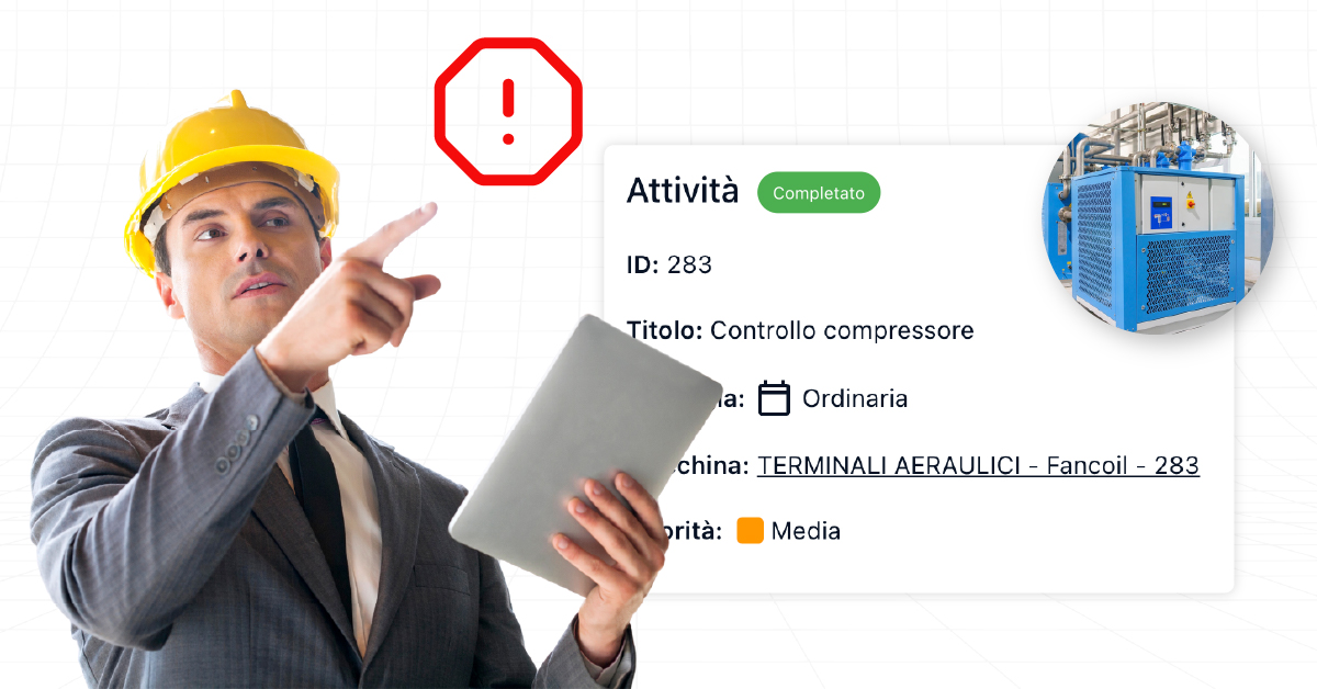 errori comuni gestione manutenzione cmms